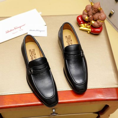 工厂P价 里 Ferragamo 菲拉格慕 爆款时尚皮鞋官网专柜1:1制作，原版开模好质量看得见，进口高端头层打蜡小牛皮，水染皮内里纹路很清优质防水防滑耐磨大底