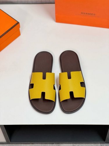hermèS 真皮底 Size：38-44 45.46.47定制 爱马仕最高品质经典H拖鞋～高端男士凉鞋沙滩鞋拖鞋～专柜同步～原单代购货！原版进口鞋面牛皮内里牛