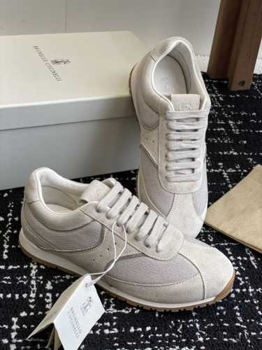 代购级 Brunello Cucinelli 25ss最新 Bc 系带 德训鞋 休闲鞋 阿甘鞋鞋面进口麂皮 进口牛皮 内里进口羊毛 羊皮里 0.5mm圆形冲孔设