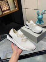飞织系带休闲运动男鞋 出厂价p bc来自意大利的世界顶级奢侈品牌 鞋面透气飞织羊绒面 鞋面高温熔断Tpu 独特设计 简约不失个性 鞋口松紧超弹佳集布+万能针车点