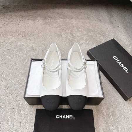chanel香奈儿25p春夏玛丽珍绑带单鞋 好看的小香玛丽珍芭蕾单鞋，喜欢的明星和红人都在穿，让我更加喜欢这款鞋少女心爆棚，穿上就仙，可以搭配各种风格白色玛丽珍 - 点击图像关闭