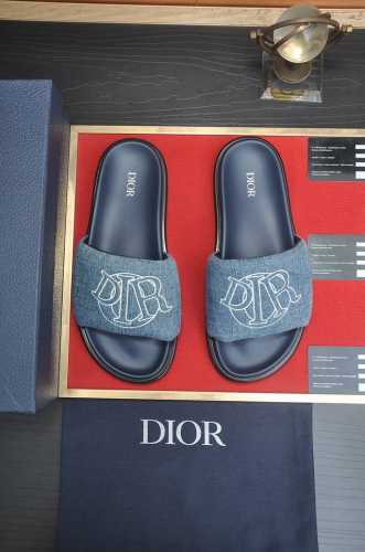 出厂价p 迪奥Dior 市场最高版本拖鞋新品Christian Dior-克里斯汀 专柜顶级原单货可随意对比原版无论从楦型 材质面料 走线 以及内里材质制作工艺