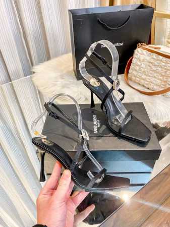 出厂 Saint Laurent 圣罗兰 Ysl新款一字带高跟凉鞋 高跟鞋 细跟单鞋 日常休闲约会必备的神器夜店最爱高跟设计凉鞋上脚非常性感抚媚尖头设计更显腿长 - 点击图像关闭