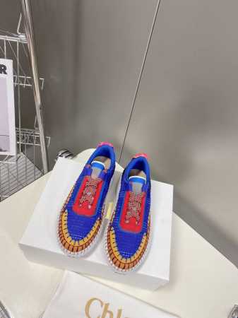 2670春夏Chloe 克洛伊Nama Sneaker彩虹系列运动鞋、孙怡宋茜明星同款、原材料是可再生物料制作、全手工缝马克线、肉眼可见皆是手工制造、环保与时尚 - 点击图像关闭
