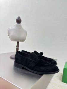 bottega Venet* 真皮 结绳配饰 女士Astaire乐福鞋 麂皮 老钱风 乐福鞋 原版一比一做法 一致五金 黑色当今流行的又一趋势 天花板啦 3色百