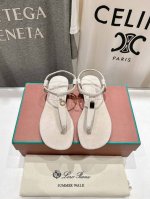 高版本出厂 Loro Piana* Lp 诺悠翩雅2025Ss夏季新款夹脚凉鞋 市场顶级品质 极简高级大方～高级而舒适的气息～ 夏天当然就得美美哒～ 上脚柔软舒