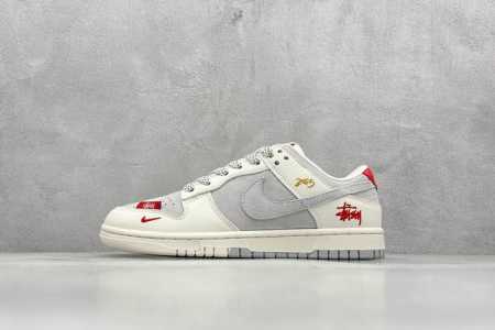 400 現貨 终端放店 Xc版 Nike Sb Dunk Low X Stussy 蛇年限定 白灰小钩满天星 纯原大厂出品 极力推荐 原装头层材料 独家版型蒸餾 - 点击图像关闭