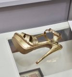 圣罗兰凉鞋 跟高14公分 工厂p现货 35码到41码 石头纹