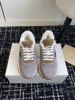 代购级 Brunello Cucinelli 24ss最新 Bc 系带 羊毛休闲鞋 鞋面进口麂皮 进口牛皮 内里进口羊毛 0.5mm圆形冲孔设计 透气不闷脚 独