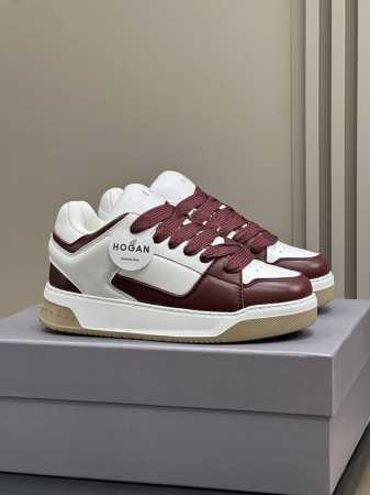 顶级品质 男+10 Hogan Fw24 运动鞋新品 霍跟24秋冬运动鞋新品 脚感轻盈，增高效果满分 小牛皮材质，科技立体弹力内垫 Size 35-45 - 点击图像关闭