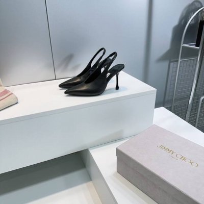 工厂p价 女装女鞋 运动原单顶级品质 Jimmy Choo25春夏最新时尚简易高跟尖头后空凉鞋 ！ 同步专柜 主打精致 舒适度休闲 甜美 ！ 无解风都轻松满足