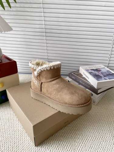 UGG P: 女款Size：35-40 UGG短筒雪地靴 波浪毛线鞋 秋冬阿哥新款系列 多色可选 原始可爱的外观，隆丰皮毛一体100%原版搭配单毛线 非常的珍贵