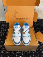 代购级 官网同步盒包装 Louis Vuitton 24ss 驴家的爆款！trainer板鞋，每个人都必须入的款，绝不后悔！ 超级百搭高级！什么衣服都好搭。最主