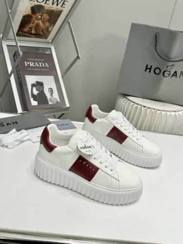 hogan2024新款H-STRIPES 系列女码 采用饰以竖条和波纹的厚底设计令奢潮鞋履焕发新意活力、穿梭性格畅想、抢占视线焦点、在掀现代感都市风潮！ 面料: