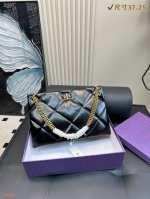 配礼盒 托里伯奇Tory Burch新款被子包 进口Napa小牛皮，加大菱格纹设计大容量，时尚百搭！ 尺寸37.25