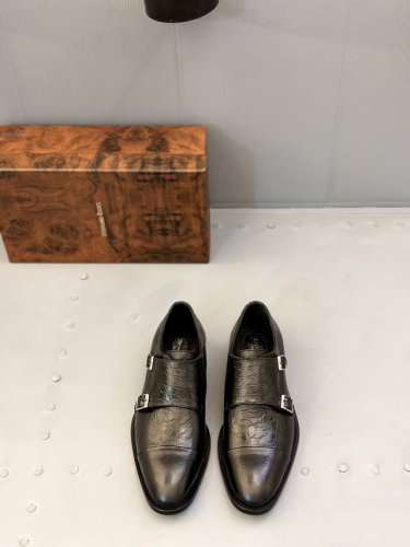 Stefano Ricci史蒂芬劳 尼治高端男士正装休闲皮鞋 高端大气 私家开模定制原版品牌五金扣装饰 小牛皮透气内里 原版真皮大底 size 39-46 38