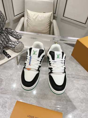 顶级代购级别 2024ss new Drop31 L-V Trainer 经典运动鞋 牛仔新色 十月份太古汇2双原版购人历时近三个月的原版复刻 各种水洗擦色工艺