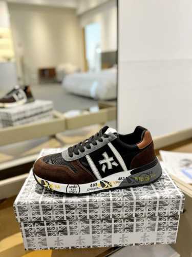 价格： 普瑞米亚达 Premiata Lander Trainers 兰诺系列米字低帮复古百搭 休闲训练运动鞋 premiata是意大利品牌。PREMIATA依