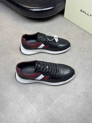 Bally 巴利 -高端品质 原单休闲运动鞋 -鞋面：进口纳帕小牛皮、荔纹小牛皮、后跟高周波品牌Logo -内里：水染牛皮 -大底：超轻Tpu 发泡；成型大底