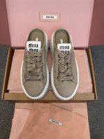 高货 Miu Miu丨25Ss新品丹宁牛仔增高厚底帆布鞋 专柜购入两色Zp原版开模定制～定制进口丹宁牛仔布面料！开模5Cm超轻Eva大底！ 底高大约5Cm Si