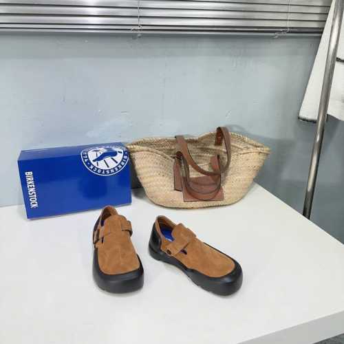 高品质出厂 ！小众潮牌birkenstock25Aw春夏新款博肯一脚蹬懒人乐福鞋！这系列单鞋刚出就心动了 代购找很久才买到货，真的一鞋难求，真的超级好看，姐妹们