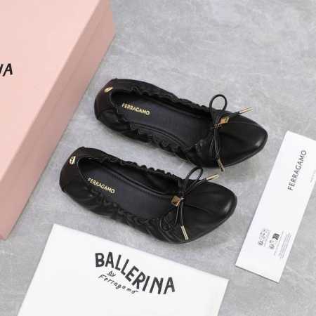 顶级版本 Ferragamo菲拉格慕202春夏新款软底芭蕾舞鞋 蝴蝶结浅口女鞋 Sf标志性蝴蝶结平底单鞋 小方头百搭小皮鞋 市面顶级版本 材质：进口头层软羊皮 - 点击图像关闭