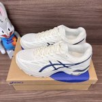 顶级版本Asics Gel-Flux 4 舒适运动鞋 织物合成革减震防滑耐磨透气低帮 白蓝 货号: 1011A614-102 包装:全套得物配件毒盒配纯棉袜子一