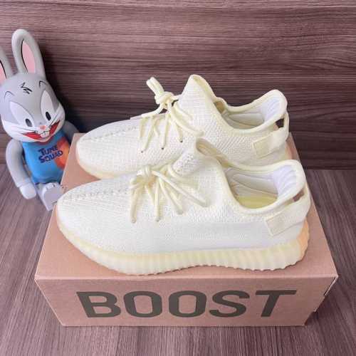 偏小一个码 顶级版本Adidas Originals Yeezy Boost 350 黄油 减震耐磨 低帮 休闲运动鞋 男女同款 码数：36-46 含半码 编码