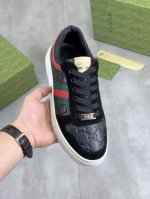 工厂p价p 实价 古奇Gucci 官网最新款休闲时尚男鞋 爆款版型简洁大气 潮男专属.独有的官网最新品牌双G素元素古奇原版装饰 时尚又大方 面料原版磨砂小牛皮全