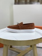 工厂P价P Hermes 爱马仕 -高端品质 原单 -鞋面：小牛皮、激光打孔品牌图腾工艺、鞋口松紧伸缩带、鞋舌丝印品牌Logo -内里：进口牛皮 -大底：超轻T