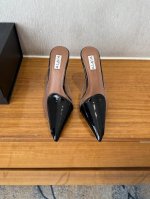 顶级品质 Alaia Ss25 New Arrival～ Alaa 春夏新款高跟凉拖鞋 漆皮爱心+胶片，Alaia阿莱亚代表性鞋履～ 走心形图案搭配光泽感漆面小