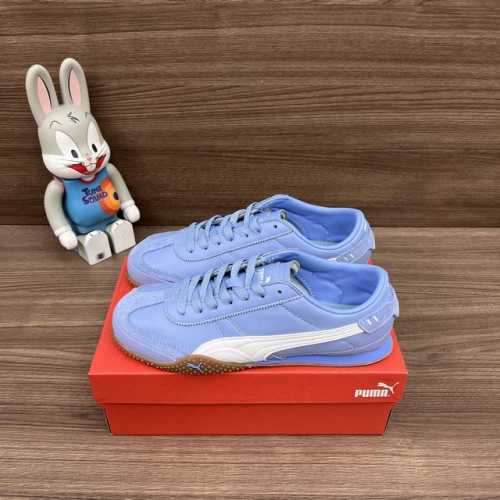 顶级版本puma Bella Ut 时尚百搭舒适薄底鞋 防滑耐磨 低帮 生活休闲鞋男女同款蓝白色。 货号: 402186-02 包装:全套得物配件加固飞机盒包装