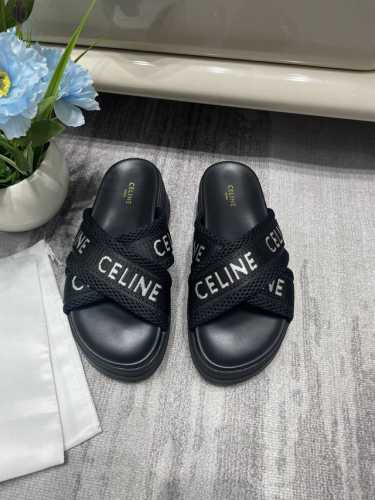 橙子出厂价p Celine 赛琳 春夏新款 交叉字母带厚底拖鞋 凉鞋 无敌的厚底搭配标配文字织带Logo让鞋子更带时尚感，小个子的夏日必备，瞬间增高8Cm。搭配
