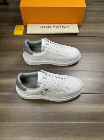 Louis Vuitton 路易威登 -高端品质 原单 -鞋面：进口摔纹小牛皮、鞋身品牌帆布.彩印品牌图腾、鞋舌.后跟.高周波品牌logo -内里：品牌帆布布匹 - 点击图像关闭