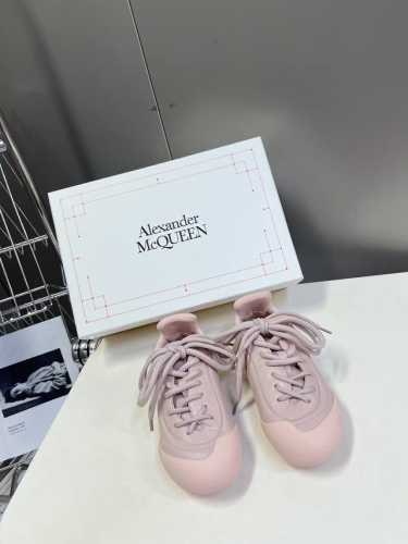 Alexander McQUEEN麦昆 秋冬最新 flexion 系列复古休闲情侣款运动鞋 原版开发 做货 这款flexion white 色调粒面皮革低帮运动