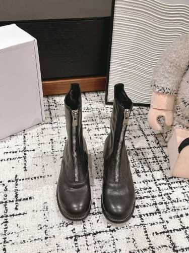 顶级品质 GUIDI 310系列 BACK ZIP LEATHER BOOTS 全手工工艺，水洗马皮 纯手工打造， 独特水染工艺，原版1:1复刻顶级版本！ 原版