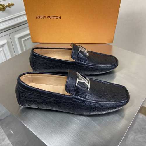 新品louis Vuitton* 顶级男士驾车鞋 休闲 乐福鞋 豆豆鞋原单顶级代购货原版进口荔纹牛皮搭配原版五金扣进口牛皮内里 牛皮垫脚原版橡胶大底 Size：