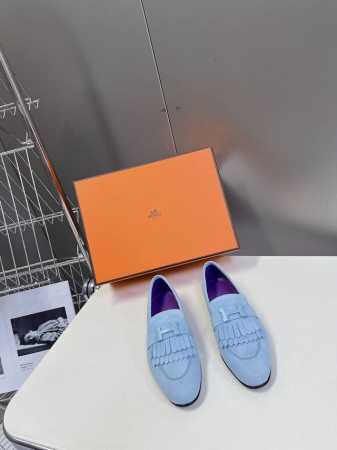 Hermes 爱马仕经典热卖代购级乐福鞋 穆勒单鞋 海外代购买手货源，纯原定制 韩国客过毒验收 1一级定制胎牛皮面料，马克缝线 纯手工滚边 2混种羊皮内里 垫脚 - 点击图像关闭