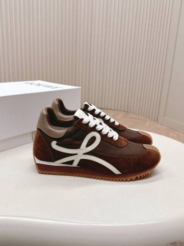 2025新色 +3D打印色款 情侣款 LOEWE 罗意威 内增高拼色德训鞋 阿甘鞋 小白鞋 超级好看 超级百搭 超级舒服 拼色拼接鞋面 非常高级隐藏式内增高5c