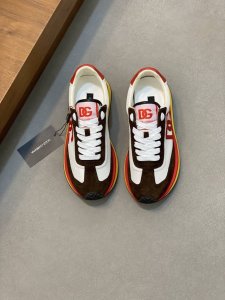 新品Dolce&Gabbanadg高端男士运动休闲鞋 顶级专柜原单货 原版进口牛皮 多种材质拼接设计进口牛皮内里 牛皮垫脚原版Tpr弹力大底 size 39-4
