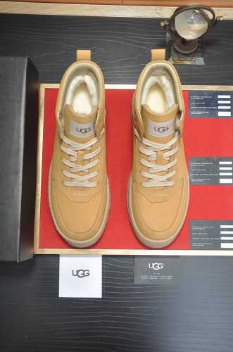 UGG 全羊毛内里 顶级高端品质皮毛一体保暖雪地靴来自澳洲温暖奢侈品牌男鞋，UGG-5877官网同步、采用进口牛皮制作，精心缝制而成..进口橡胶发泡大底 舒适、