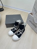 超酷潮鞋 机车靴 Rick Owens-24Fw 厚底 Ro 系列 帆布系列 高品质 男款10 黑色帆布 Rick Owens 到2024至今的大热款 懂得都懂