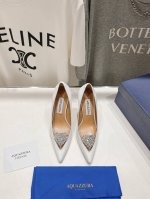 高版本出厂390 Aquazzura～菠萝24Ss 全新水钻高跟鞋时装鞋单鞋 市场顶级版本 大热水钻 蹬上瞬间Gossip Girl的感觉 上脚超级有气质 既简