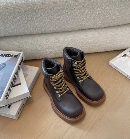 顶级品质 Bottega Veneta ss24 new arrival～ Bv 2024秋冬新款｜编织系带厚底马丁靴 葆蝶家Bottega Veneta BV - 点击图像关闭