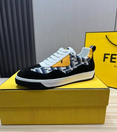 fendi 面皮 意大利高档丝绸原版皮拼色设计 羊皮内里配进口网布 橡胶鞋底 码数 38-44 45定做