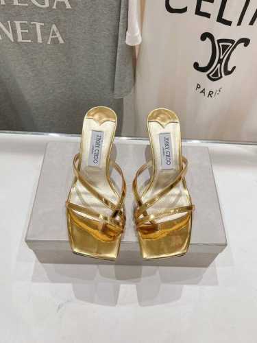 高版本出厂 JIMMY CHOO*｜JC 吉米周2025ss新款简约小猫跟拖鞋高跟鞋 原版套楦，完美的线条，简约大气上脚显气质粗跟舒适百搭，还能拉长双腿显高显瘦