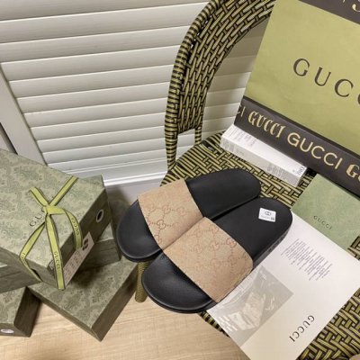 gucci 古驰春夏新款 沙滩拖鞋 平底拖鞋 一字拖 情侣款 码数 35-46