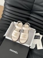 Chanel 25C春夏新款全系列链条拖鞋全系列首发 专柜有的我都有！高版本高品质鞋面牛皮 原版面料 内里羊皮 原版大底Size:35-39 其他码数定