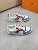 Hermes 爱马仕 -高端品质 原单休闲运动板鞋 -鞋面：纳帕小牛皮、手掌纹小牛皮、鞋身车缝品牌'h'图腾 -内里：水染牛皮 -大底：原版Tpr.橡胶 双色成