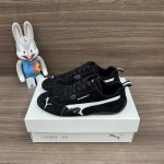 顶级版本Balenciaga巴黎世家puma Speedcat运动鞋黑色. Demna设计的全新冬季25系列Balenciaga与puma的联名合作款 鞋面采用